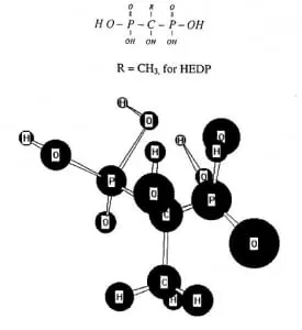 ساختار شیمیایی HEDP